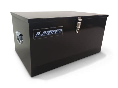 lund steel job site storage box chest|Lund Steel Job Site Storage Box/Chest (Black) .